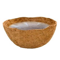 화분 코코넛 야자 매트 정원 교수형 바구니 화분 패브릭 코코 라이너 라운드 유지 물 코코 섬유 코코넛 매트 홈 장식, 30cm