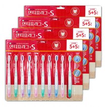 안티프라그S 초극세모 5+5칫솔 40개입