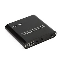 디빅스플레이어 안드로이드 셋탑박스 풀 HD 1080P 미디어 플레이어 센터 멀티미디어 비디오 VGA AV USB SD/MMC Mpeg2-HD 지원 mkv H.264 HDD021, [01] Black, 01 Black