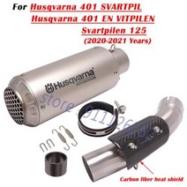 Husqvarna 401 SVARTPILEN 401 VITPILEN 125 250 2018 19 2020 2021 중간 링크 파이프 머플러로 오토바이 배기 탈출 수정, 4