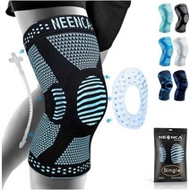 스포츠용품 neenca 무릎 보호대 달리기를 위한 무릎 압축 슬리브 지원 반월상 57, 푸른, XL
