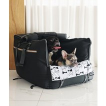 PPONYO LITTLETHINGS 360 블록킹 애견카시트 대형견 Super Blocking Carseat, Super아몬드+베이지