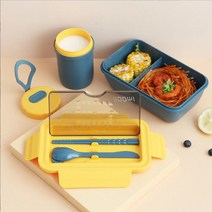 런치박스 직장인 어린이집 유치원 피크닉 도시락통, 400ml 국스프용기, 그린