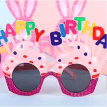 환갑 칠순 고희연 팔순 부모님 생일 생신 플랜카드 현수막, 해피벌쓰데이-반짝이 핑크