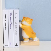 고양이 북엔드 책 지지대 북스탠드 데스크테리어 도어스토퍼 북스토퍼 책스탠드 책꽂이, B