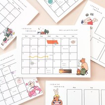 해피앤럭키 A4 플래너 (먼슬리 위클리), Monthly Planner - 03. Flower