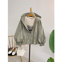 허니제이 / 코이넌 스트링 후드 박시핏 야상 점퍼(6color)