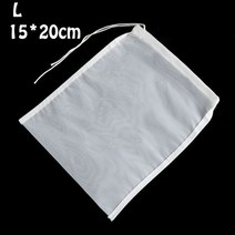 nut 우유 가방 큰 상업 등급 재사용 가능한 아몬드 우유 가방 여과기 파인 메쉬 나일론 치즈 클로스 콜드 브루 커피 필터, l