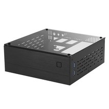 B01 데스크탑 PC 인클로저 미니 ITX 케이스 섀시 알루미늄/유리 브리프, 회색