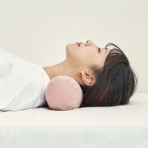 잠스쿨 거북목 경추베개 일자목 원통 원형 목디스크 낮은 목베개 미니, 잠스쿨 거북목 베개, 머스터드