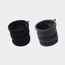 포근하고 따뜻한 방한 넥워머 목토시 2P 세트, 블랙+블랙