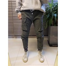 공포스 남자 4계절 밴딩 멀티 포켓 스판 카고 조거 팬츠 5color 빅사이즈