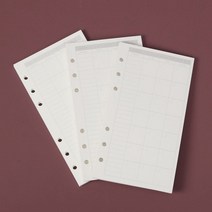 리필 A6 다이어리속지 노트속지 다이어리 월간 6공, 상세페이지 참조