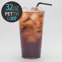[소분]PET 32온스 107파이 TW투명컵 50개