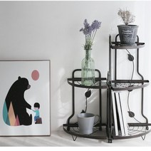 코너형 사이드 쇼파테이블 철제 선반 행사 바퀴트레이 틈새수납장 간식진열대 화장품정리 매장, 1개