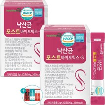 낙산균 포스트바이오틱스 슬림-S 여성유산균 치커리추출분말 차전자피 유산균 3g 30포, 2개