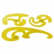 산키스모형자템플레이트, 1개, 2매조 운형자  NO.2015