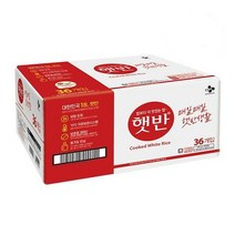 햇반 백미밥, 205g, 36개