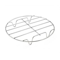 스텐 찜판 삼발이 찜 채반 찜틀 찜기 받침 판 중형 받침대 시트 원형 찜랙, 20cm, 1개