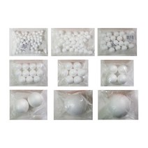경원상사 우드락공 스티로폼공 10사이즈(10mm~120mm), 1포, 80mm