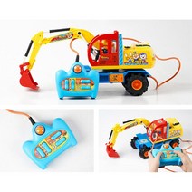 리모콘 포크레인 장난감 4살 조카선물 교육 장난감차 오감발달 완구 유아 유치원 주차놀이 어린이 아동