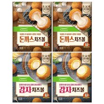 풀무원 치즈볼 4개 골라담기 360gX4 감자 돈까스, 모짜렐라 x 2 + 감자 x 2