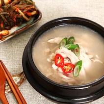 물맑은양평 진한 닭곰탕 600g 반마리 1팩 1인분 보양식 삼계닭 냉장보관