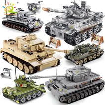 huiqibao 군사 독일 킹 타이거 탱크 모델 빌딩 블록 w, CHINA, 894PCS 상자 없음
