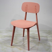 마카롱의자 이케아 식탁 의자 카페 가구 어반 식당 릴렉스 토핑 체어 편한 벤치 인테리어 바닐라 화장대, 핑크펀칭(단품가격)