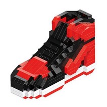 NBA 농구 블록 diy 미니 빌딩 소년 스포츠 신발 스니커즈 모델 anime buliding bricks toys assembly for blocks toy kids, 10-1pcs 원래 상자 없음
