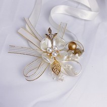 웨딩꽃 손목 플라워 걸 신부 들러리 웨딩 레이스 업 핸드 패션 댄스 액세서리 달콤, 01 style01