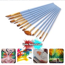 수채화붓세트 정밀 묘사용 세필 드로잉 키트 서양화, 수채화붓세트BL05375