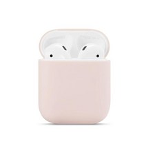 Airpods 12 소프트 실리콘 이어폰 커버 에어 포드 케이스 이어 포드 액세서리 헤드셋 보호 슬리브 apple airpods 2 케이스 3, 협력사, 샌드 핑크