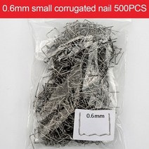500pcs 0.6mm 0.8mm 자동차 범퍼 용 핫 웨이브 스테이플 플라스틱 용접기 수리 키트 사전 절단 스테인레스 스틸 용접 못, 0 6mm 웨이브 스테이플