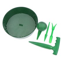 모종 쟁반 판 참깨 파종기 대파 들깨 깨 심는기계 5개/대 식물 씨앗 파종기 토양 체 손 개최 꽃 잔디 정원, 한개옵션0