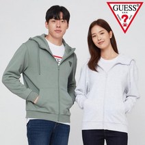 [게스] 공용 헤비웨이트 루즈핏 후드 집업 MM3K9400