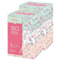 코디 뉴플라워 천연펄프 미용티슈 250매, 2팩, 3개입