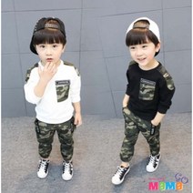[마마고] 2022FW 아동 밀리터리 상하복 set 봄 가을 트레이닝 상하복 남아 상하복 등원룩
