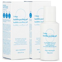 데일리원더 얼굴 각질 제거 LHA 3단 버블 고마쥬 필링젤, 2개, 50ml
