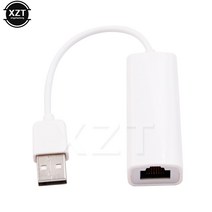 네트워크 랜카드 새로운 도착 USB 2.0 to RJ45 카드 Lan 어댑터 For Mac OS Android Tablet PC Win 7 8 10 XP 100Mbps, [01] WHITE