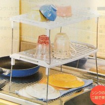 [Su♭] 간편정리 수납 선반 L 1P 틈새 주방 용품 싱크인 씽크 씽크인 _Πj_ea, !기본상품!