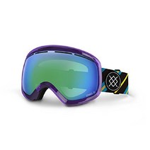 VonZipper 본지퍼 남녀 공용 스카이랩 스노우 스포츠 고글 - 진동 프레임 로커스트 크롬 렌즈, 퀘이사 크롬, 더블 윈저