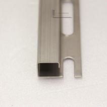 스텐사각 타일 코너비드 몰딩(실버무광)2438mm(헤어라인)(재료분리대)(타일꼼꼼이), 10mm, 2438mm