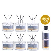 레이나퍼퓸 공병6개+리필150mlx10+스틱10세트, 호박병6개:오렌지블로솜10개