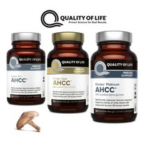 키노코 AHCC 표고버섯균사체 알파글루칸 60캡슐 KINOKO 퀄리티오브라이프 플래티넘, 프로