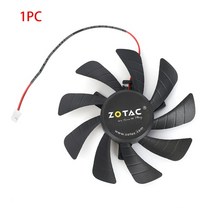 컴퓨터 85mm T129215SH 2 핀 GTX1060 쿨러 팬 Zotac GeForce GTX 1050 1050Ti Mini 1650 OC GDDR6 비디오 카드 교체, [01] Fan 1Pc