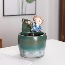 실내분수 거실 탁상장식 재물운 불러, 녹색폭포-부동