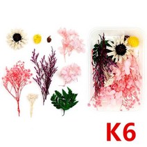 비누 양초 만들기용 압축 건조 꽃 안개꽃 홈 데코, K6