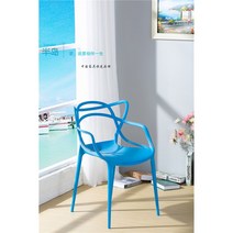 카페 의자 마스터스 체어 1인용 등받이 식탁 스툴 식탁 인테리어 디자인 커피숍 가벼운, 블루