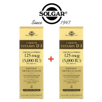 (1+1) 솔가 액상 비타민D3 5000IU 콜레칼시페롤 리퀴드 59ml 2팩